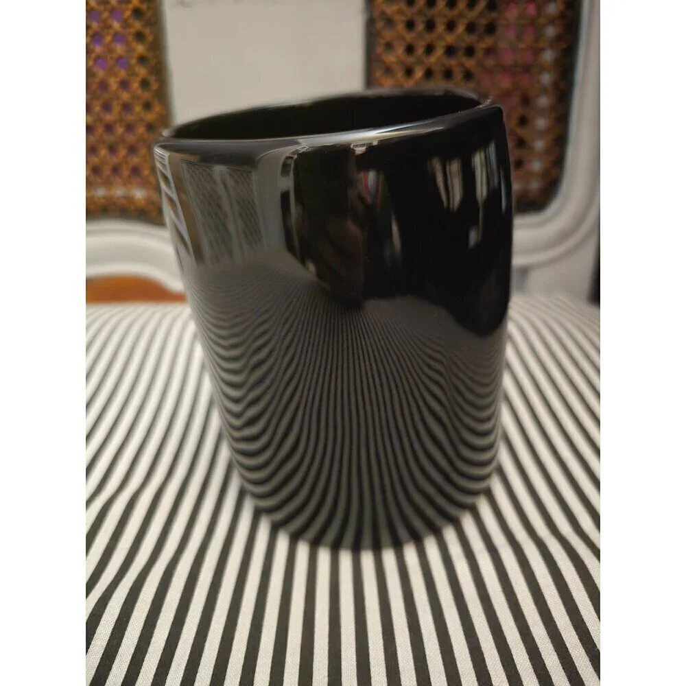 Rae Dunn Halloween Scaredy Cat Black Coffee Mug